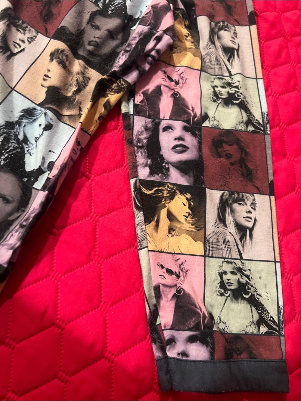 Taylor Swift Inspired Multicolor & Navy Button-Up Women’s Pajama Top - Picture 8 of 8